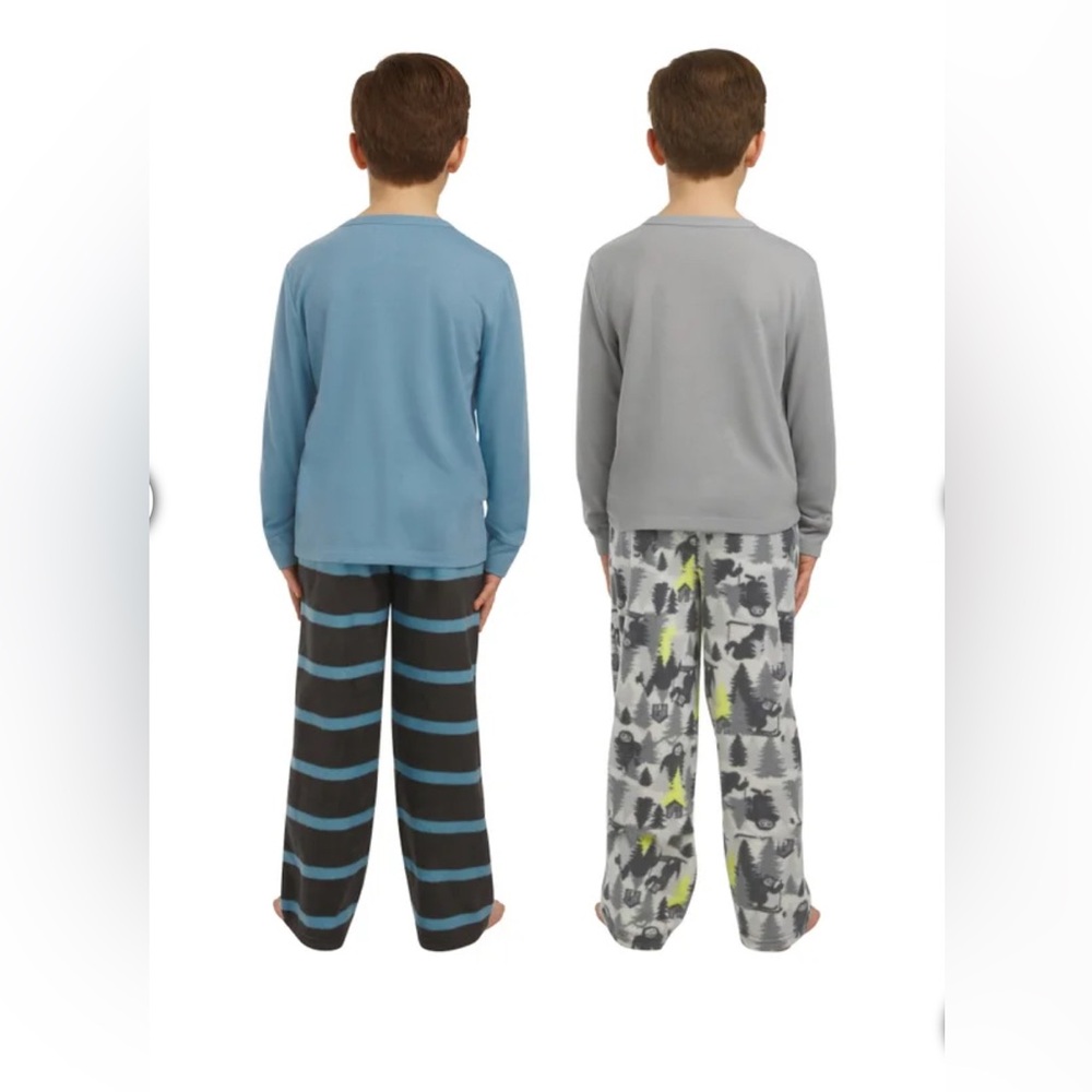 Eddie Bauer Kids Pajama Set - Blue and Gray - Picture 2 of 5